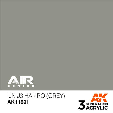 AK Interactive AK11891 Air Series IJN J3 Hai-iro Grey Acrylic Paint 17ml 3rd Generation